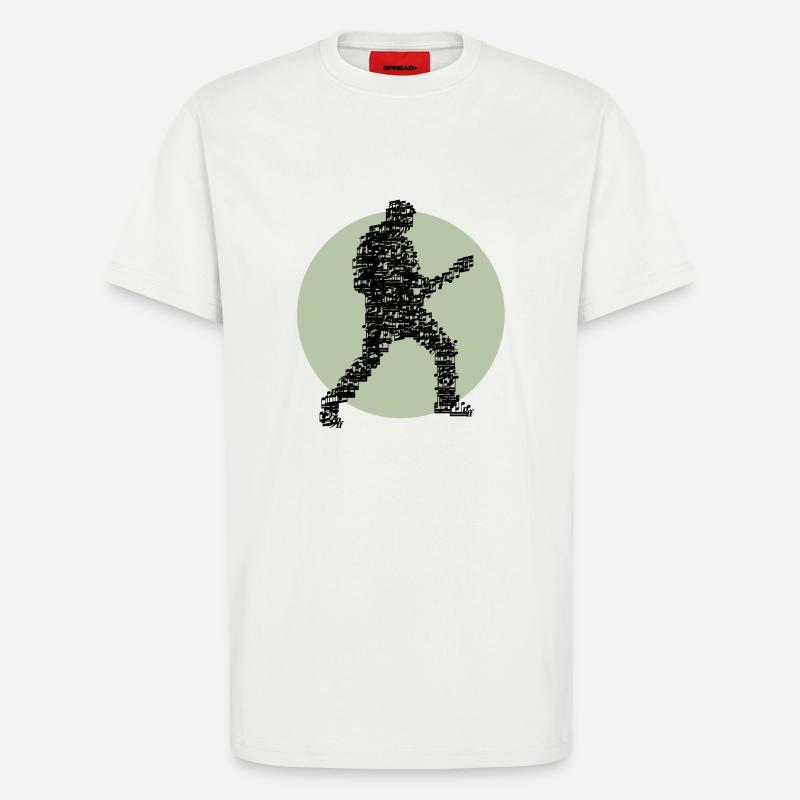 guitar_player_notes_09201602 - T-Shirt - made by SPREAD - OFF WHITE