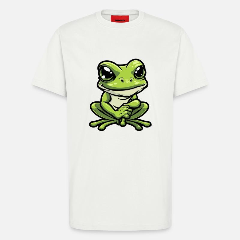Frosch Comic - T-Shirt - made by SPREAD - OFF WHITE