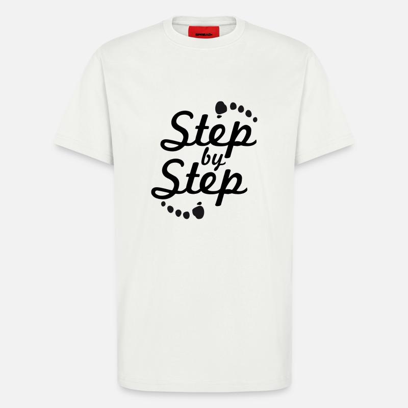 step by step 2 - T-Shirt - made by SPREAD - OFF WHITE