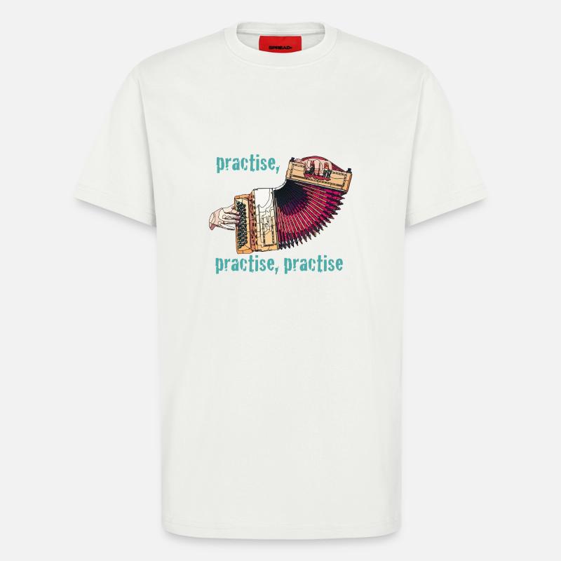 practise box - T-Shirt - made by SPREAD - OFF WHITE