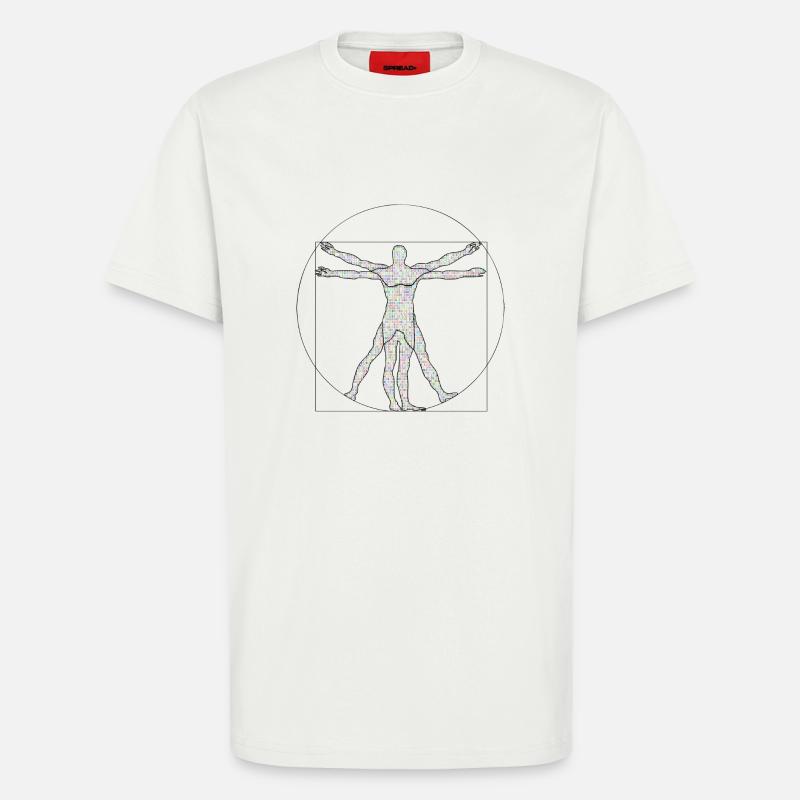 Da Vinci Programmierer Geschenkidee - T-Shirt - made by SPREAD - OFF WHITE