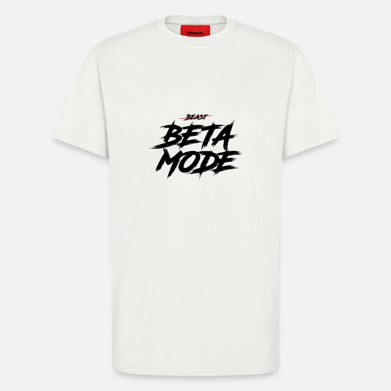 BETA-MODUS - Organic Relaxed T-skjorte produsert i EU - OFF WHITE