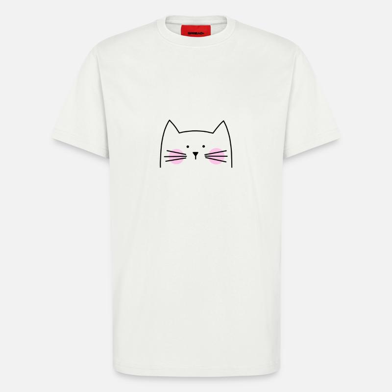Katze Kätzchen Miezekatze - T-Shirt - made by SPREAD - OFF WHITE