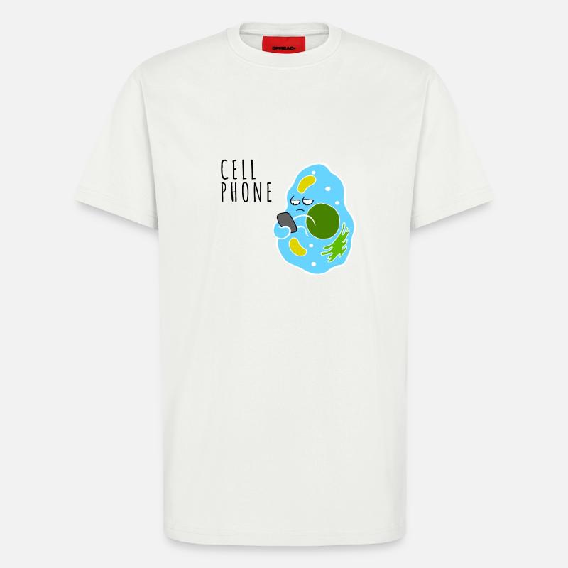 Handy - T-Shirt - made by SPREAD - OFF WHITE