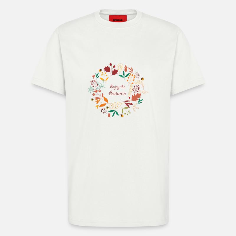Enjoy the fall gift idea - T-Shirt - made by SPREAD - OFF WHITE