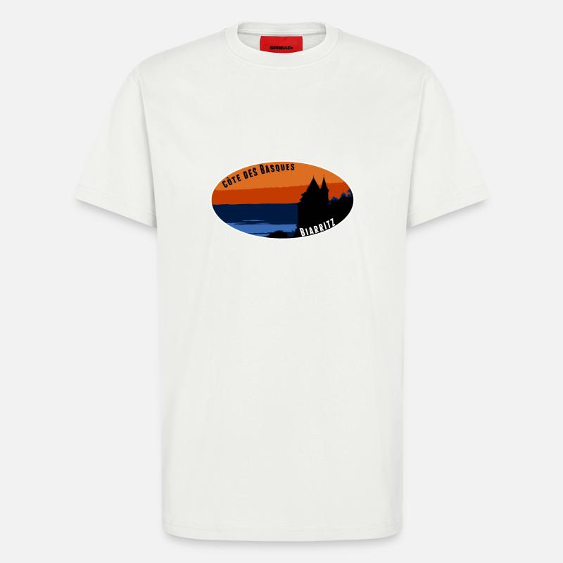 Côte des Basken Biarritz - T-Shirt - made by SPREAD - OFF WHITE