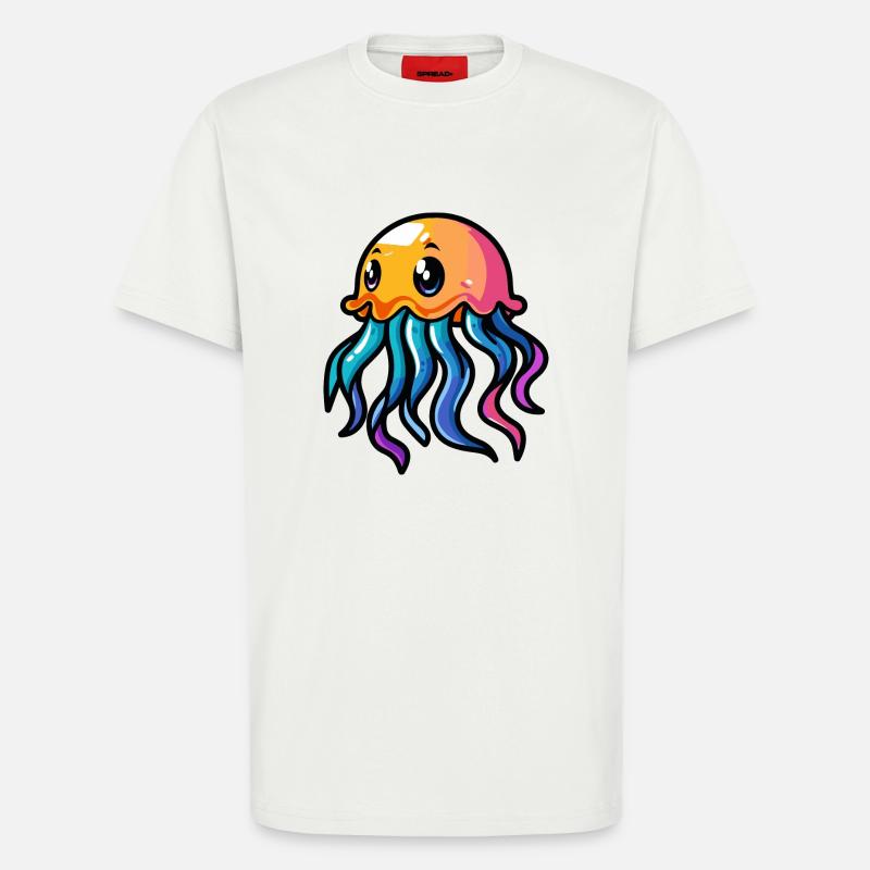 Jellyfish Comic - T-Shirt - made by SPREAD - OFF WHITE