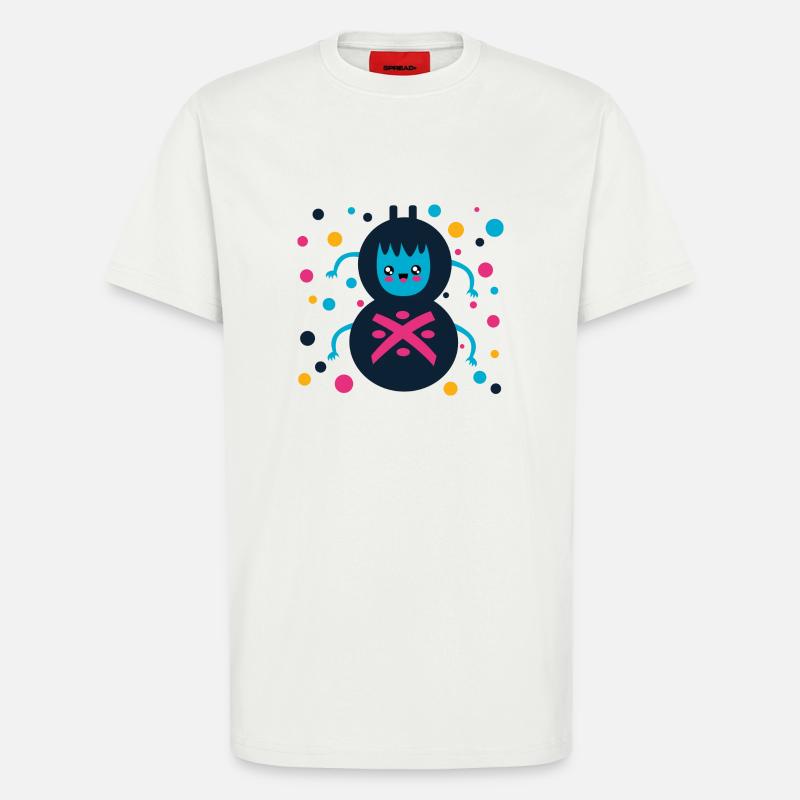 cute spider, gift, spinner - T-Shirt - made by SPREAD - OFF WHITE