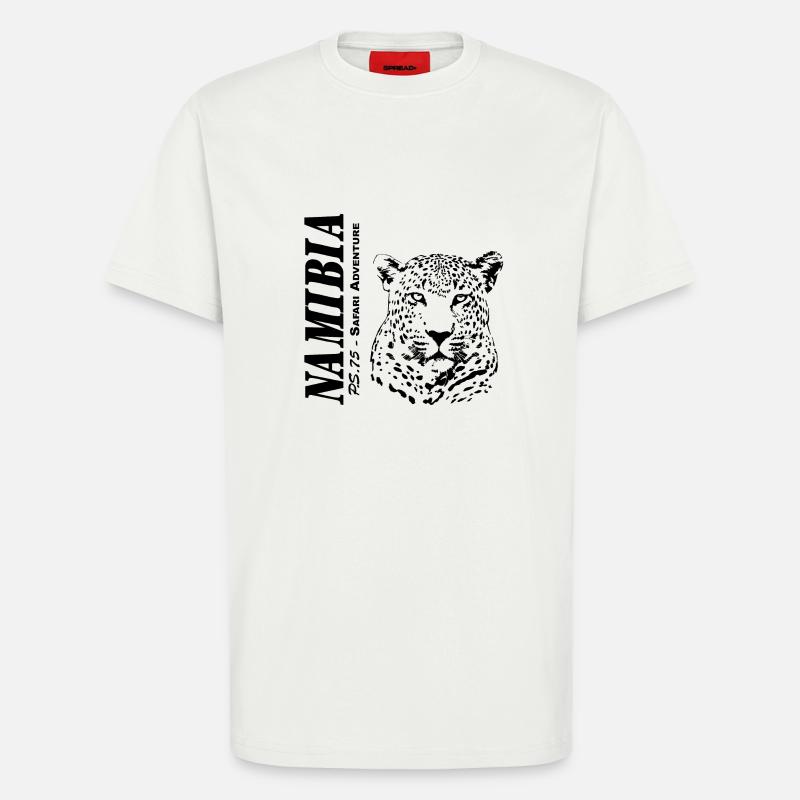 Namibia - Leopard - T-Shirt - made by SPREAD - OFF WHITE