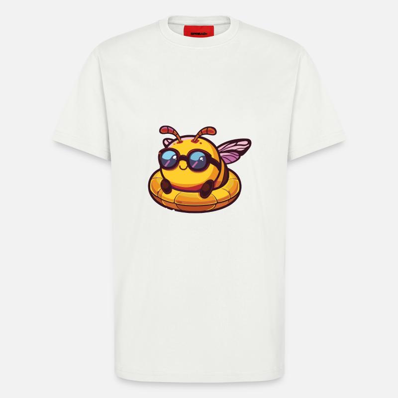 Biene Comic Cool - T-Shirt - made by SPREAD - OFF WHITE