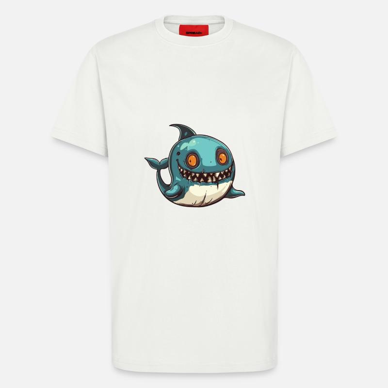 Whale Halloween Comic Funny - T-Shirt - made by SPREAD - OFF WHITE