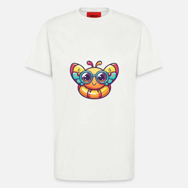 Schmetterling Comic Cool - T-Shirt - made by SPREAD - OFF WHITE