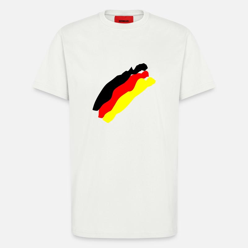 Deutsche Flagge - T-Shirt - made by SPREAD - OFF WHITE