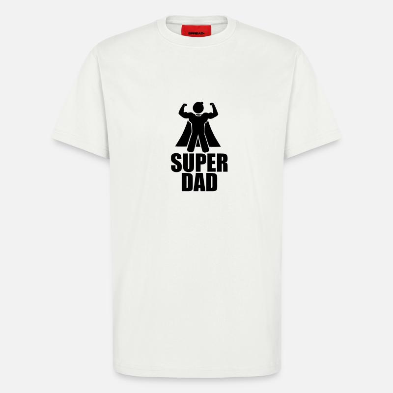 "SUPER DAD" Tshirt - Geschenkidee - T-Shirt - made by SPREAD - OFF WHITE