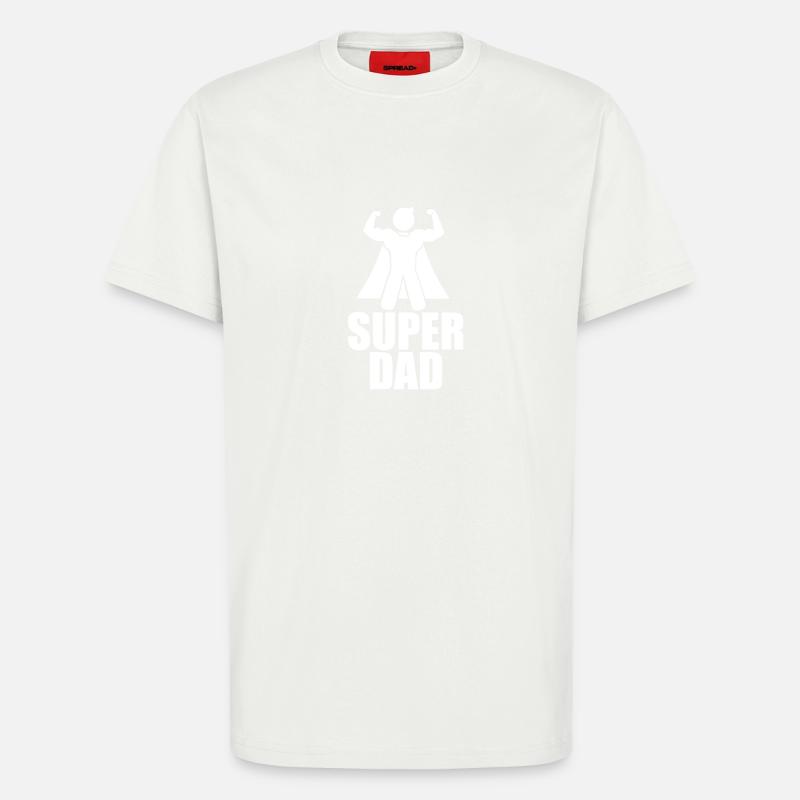 "SUPER DAD" Tshirt - Geschenkidee - T-Shirt - made by SPREAD - OFF WHITE