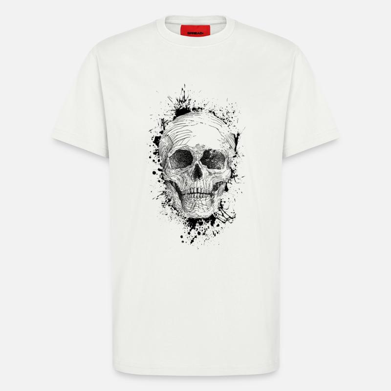 Schädel - T-Shirt - made by SPREAD - OFF WHITE