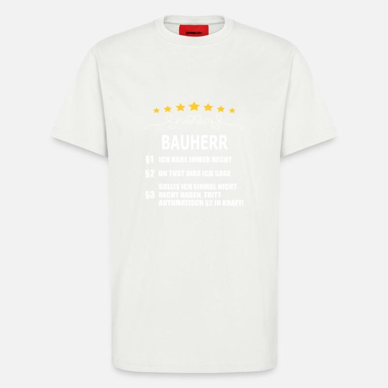 BAUHERR - T-Shirt - made by SPREAD - OFF WHITE