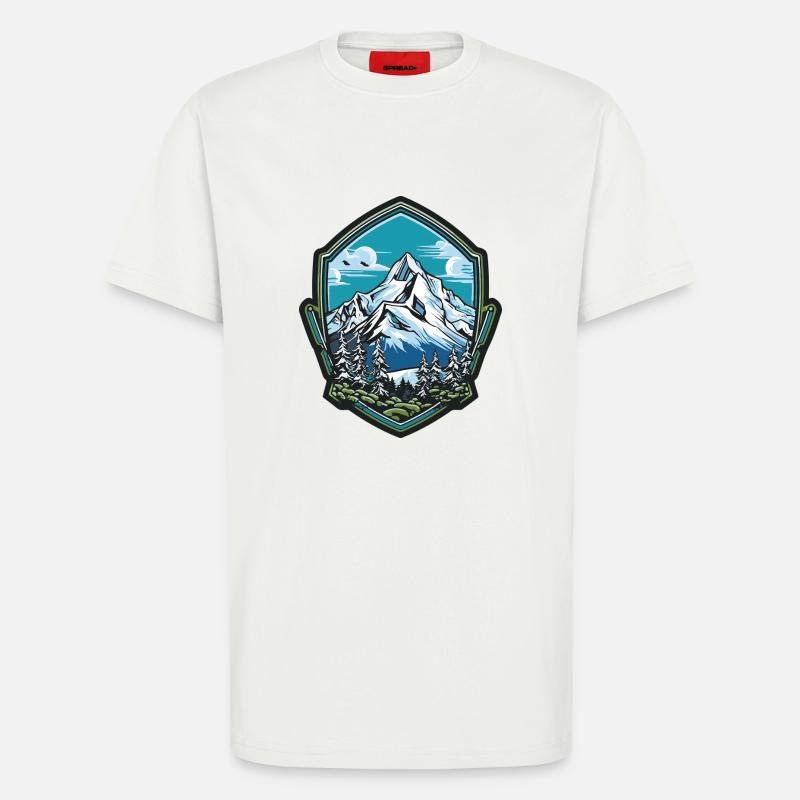 Mountains 2 - T-Shirt - made by SPREAD - OFF WHITE