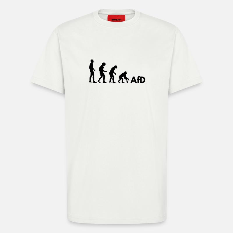 AfD Evolution - T-Shirt - made by SPREAD - OFF WHITE