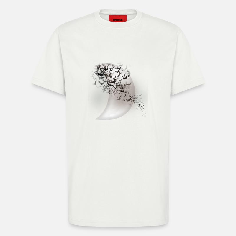 fledermäuse - T-Shirt - made by SPREAD - OFF WHITE