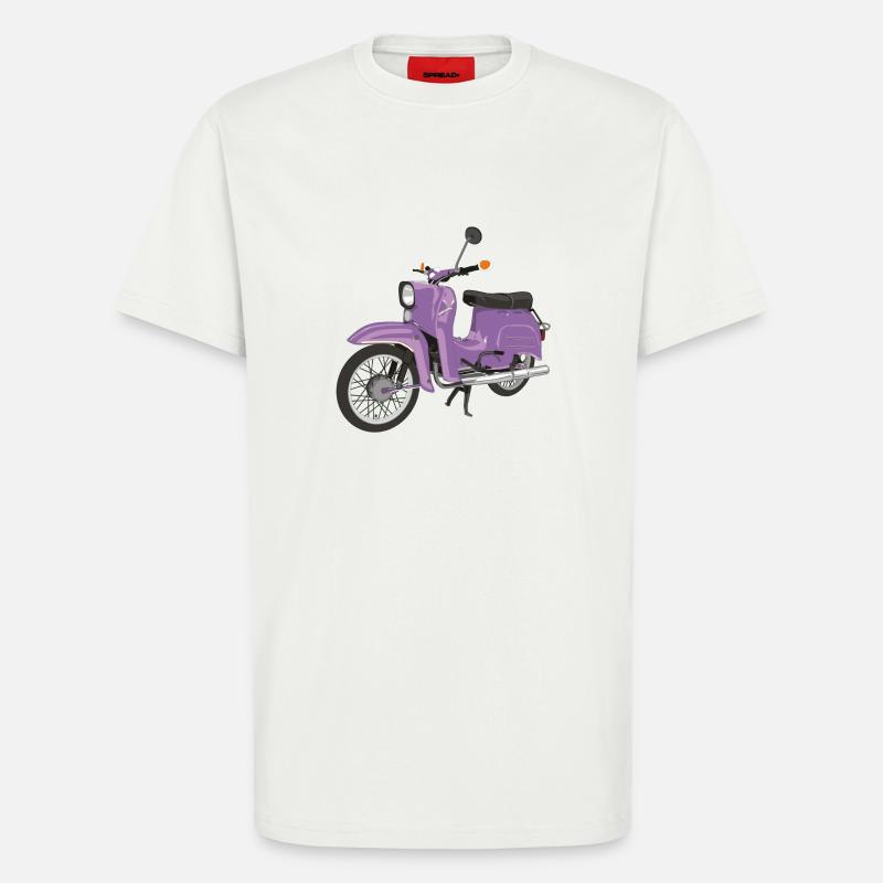 Swallow in Lilac - T-Shirt - made by SPREAD - OFF WHITE