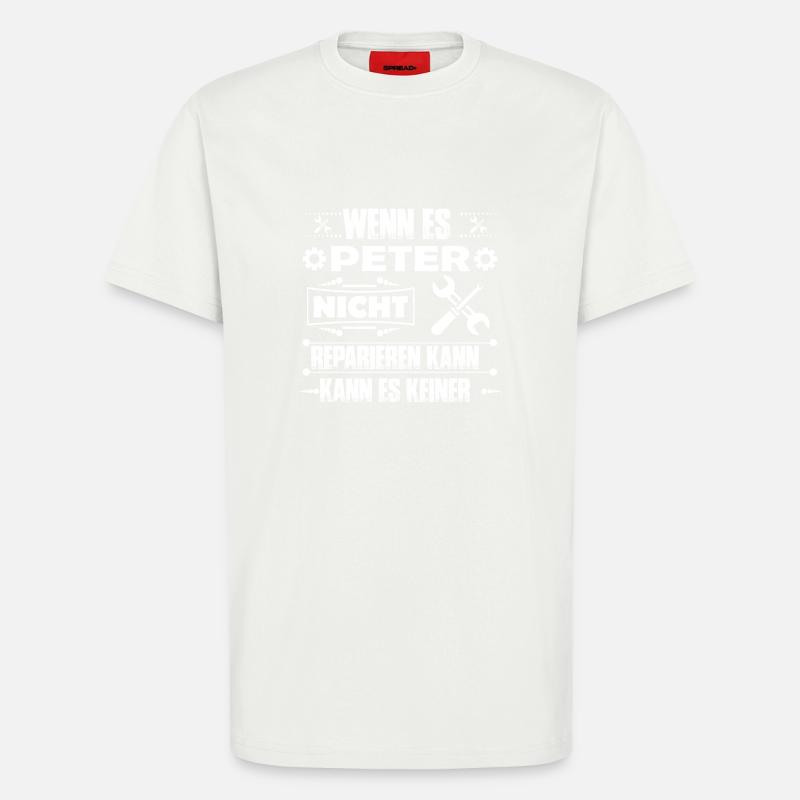 Peter - Handwerker Tshirt - T-Shirt - made by SPREAD - OFF WHITE