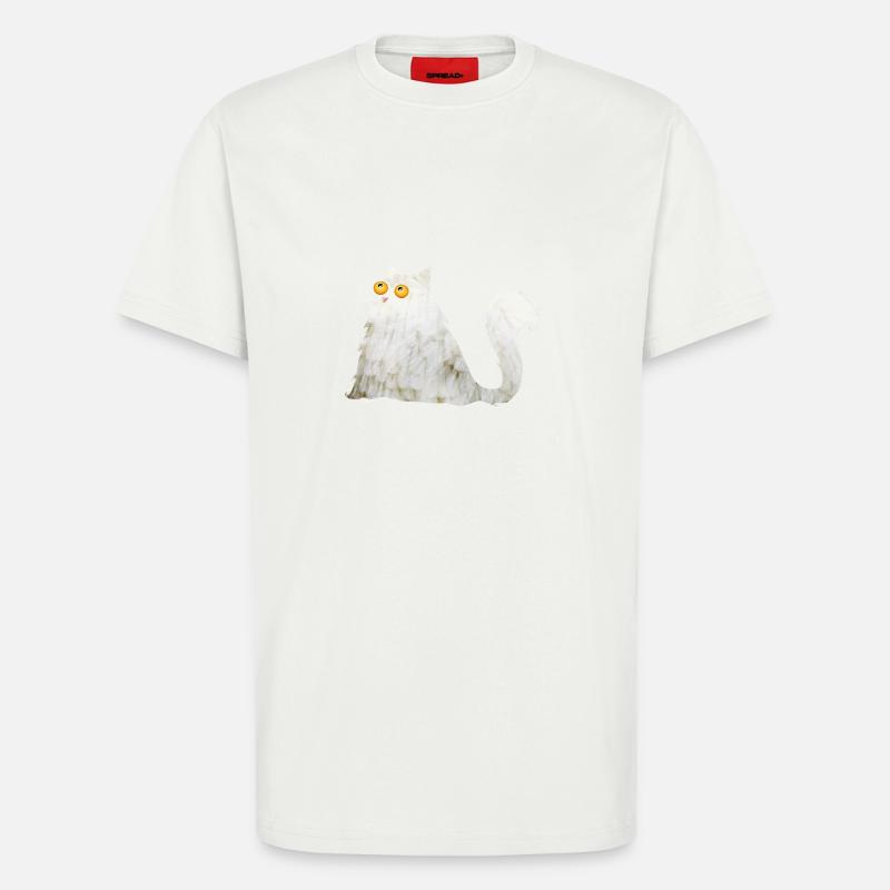 mollige Katze - T-Shirt - made by SPREAD - OFF WHITE