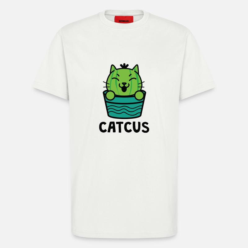 Awesome Catcus Tshirt - T-Shirt - made by SPREAD - OFF WHITE