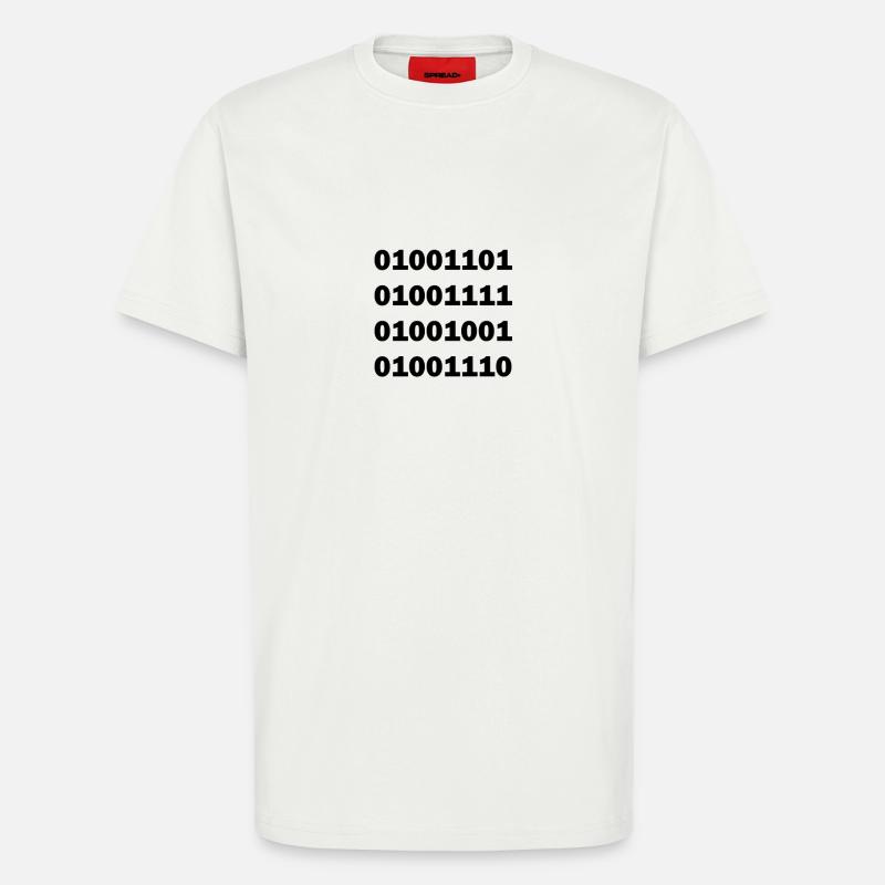 Binary code MOIN - T-Shirt - made by SPREAD - OFF WHITE