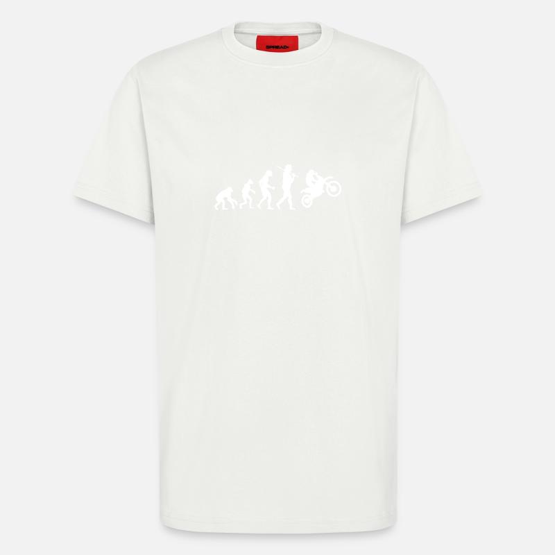 Evolution Motocross - T-Shirt - made by SPREAD - OFF WHITE