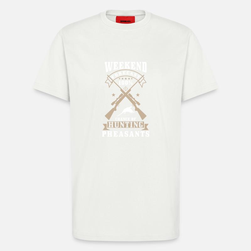 Pheasant Hunter Saying - T-Shirt - made by SPREAD - OFF WHITE