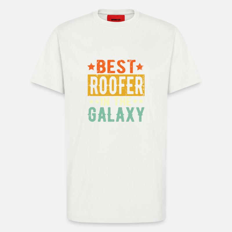 Best Dachdecker ever Dachdecker Geschenk - T-Shirt - made by SPREAD - OFF WHITE