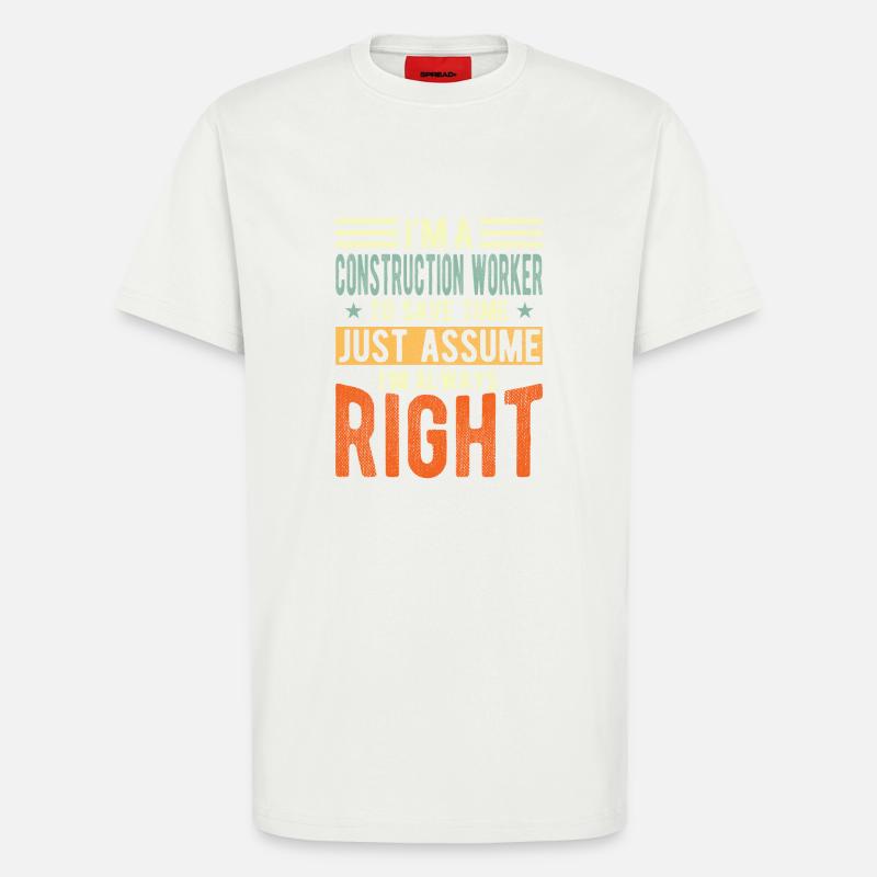 Bauarbeiter - T-Shirt - made by SPREAD - OFF WHITE