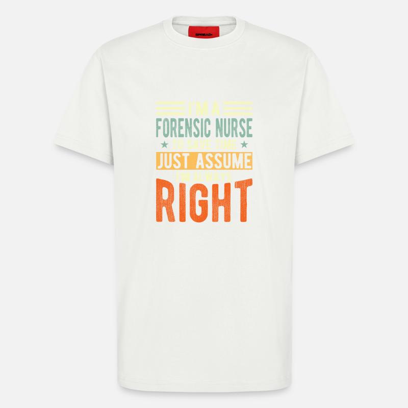 Forensische Krankenschwester - T-Shirt - made by SPREAD - OFF WHITE