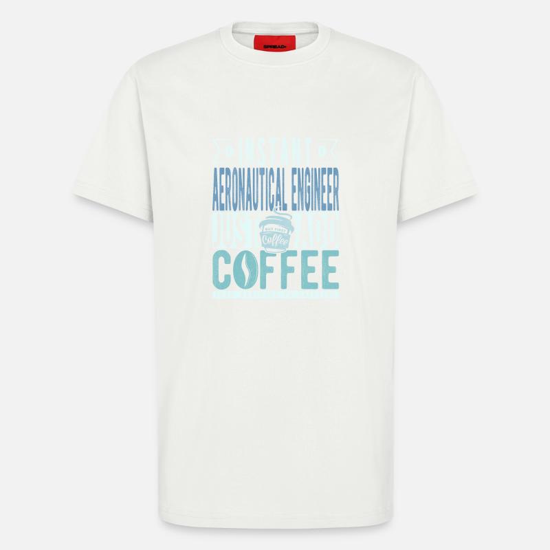 Buchalter Kaffee Spruch - T-Shirt - made by SPREAD - OFF WHITE