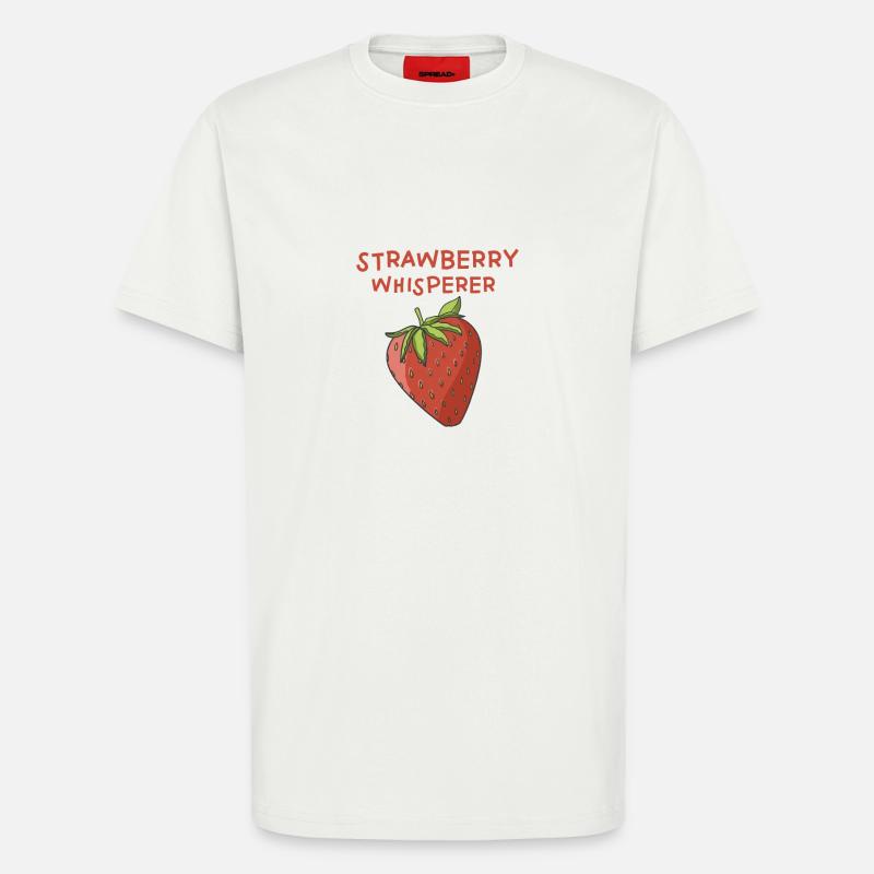 Erdbeeren Flüsterer - T-Shirt - made by SPREAD - OFF WHITE