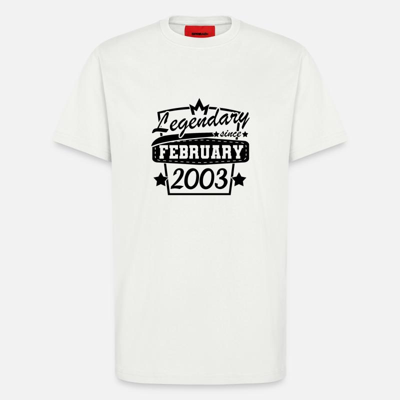 Februar 2003 retro - T-Shirt - made by SPREAD - OFF WHITE