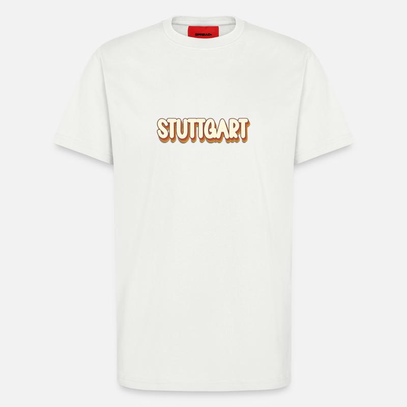 Stuttgartererin Stuttgarterer Stuttgarter - T-Shirt - made by SPREAD - OFF WHITE