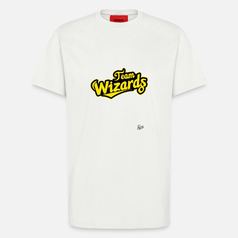 Simple membre de l'équipe Wizard - T-shirt bio décontracté fabriqué en UE - OFF WHITE