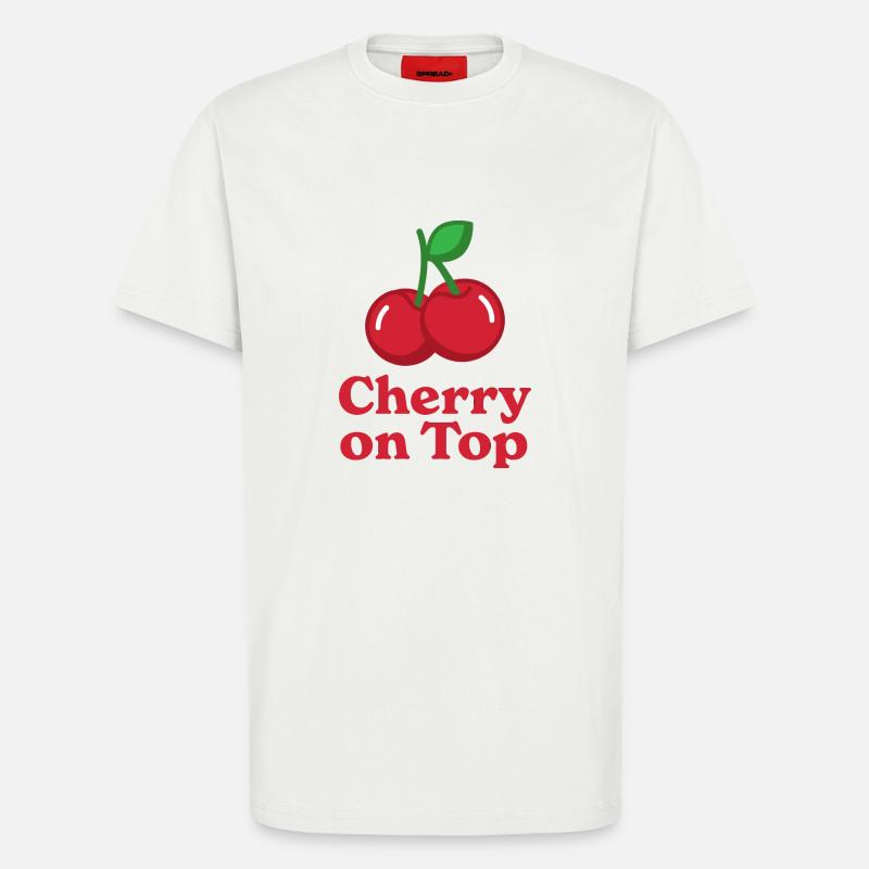 Kirsche auf dem Sahnehäubchen - T-Shirt - made by SPREAD - OFF WHITE