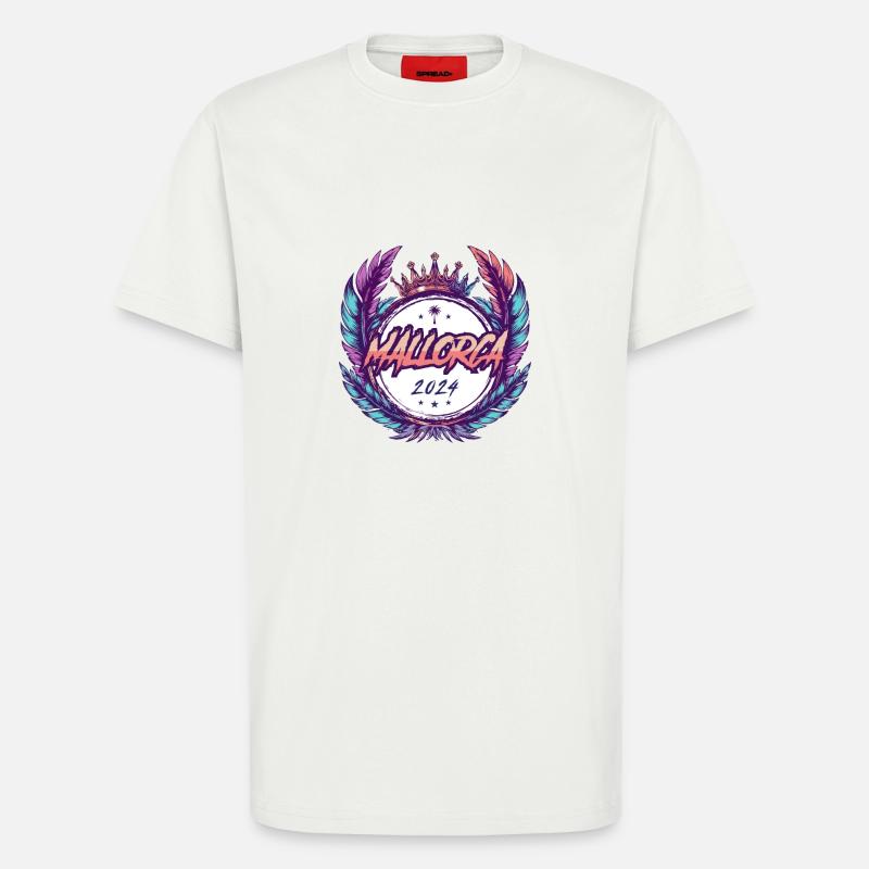 Mallorca 2024 Wappen - T-Shirt - made by SPREAD - OFF WHITE