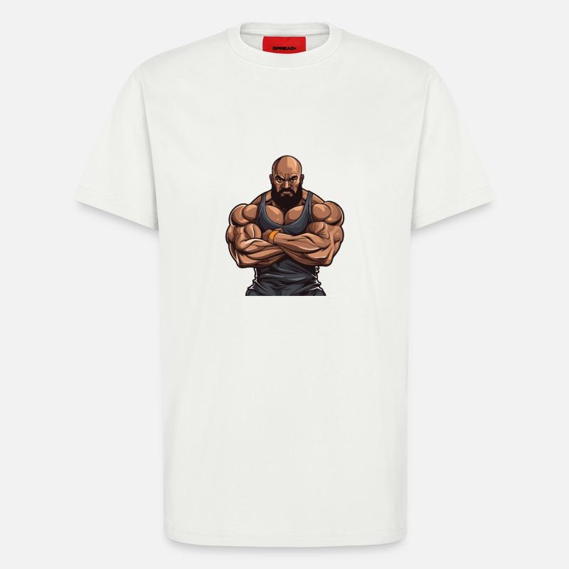Workout Bodybuilder Muscles - T-Shirt - made by SPREAD - OFF WHITE