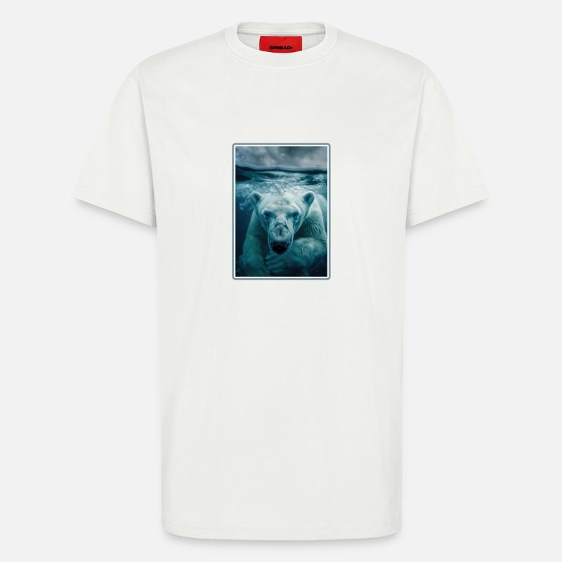 Polar Bear Eisbären Eisbär - T-Shirt - made by SPREAD - OFF WHITE