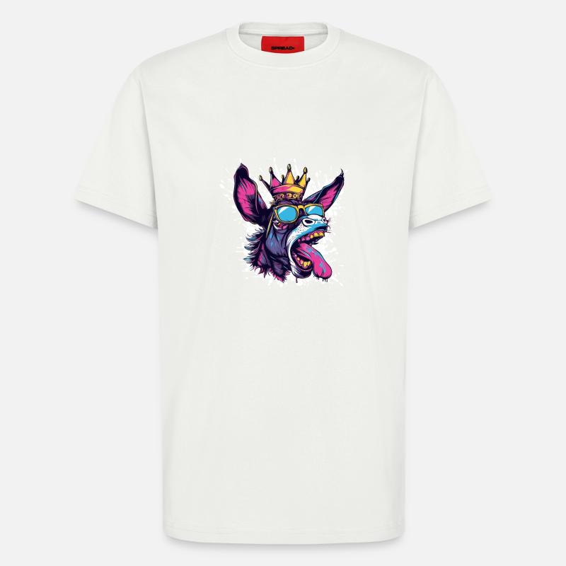 Donkey Comic - T-Shirt - made by SPREAD - OFF WHITE