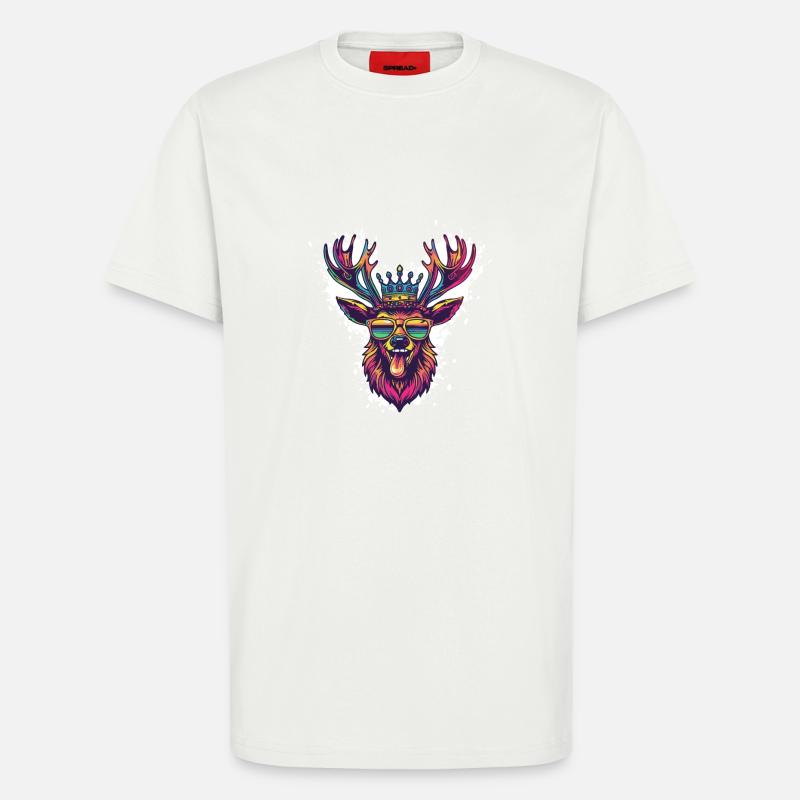 Deer Comic Funny Party - T-Shirt - made by SPREAD - OFF WHITE