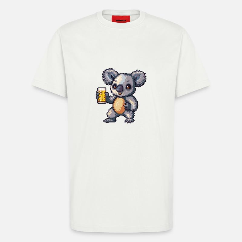 Koala Bier Pixel - T-Shirt - made by SPREAD - OFF WHITE