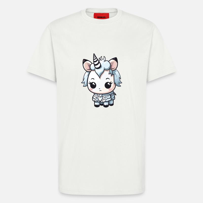 Einhorn Winter Comic Niedlich - T-Shirt - made by SPREAD - OFF WHITE