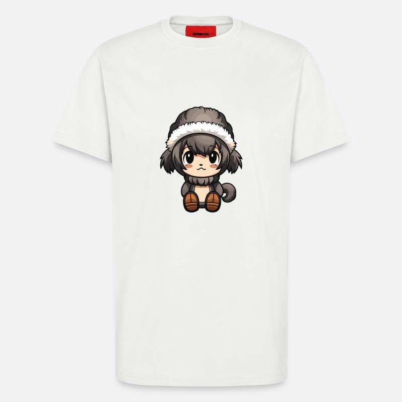 Monkey Winter Comic Cute - T-Shirt - made by SPREAD - OFF WHITE