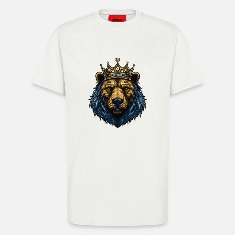 Bear Crown - T-Shirt - made by SPREAD - OFF WHITE