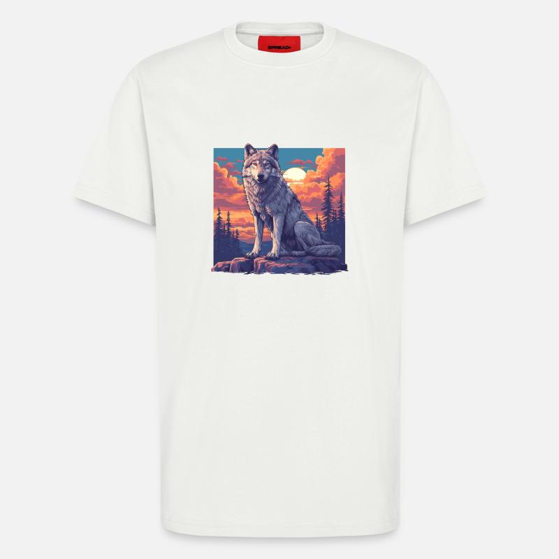Wölfe Wolf - T-Shirt - made by SPREAD - OFF WHITE